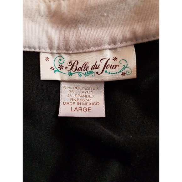 Belle Du Jour Black Dress Size Large - Picture 2 of 11